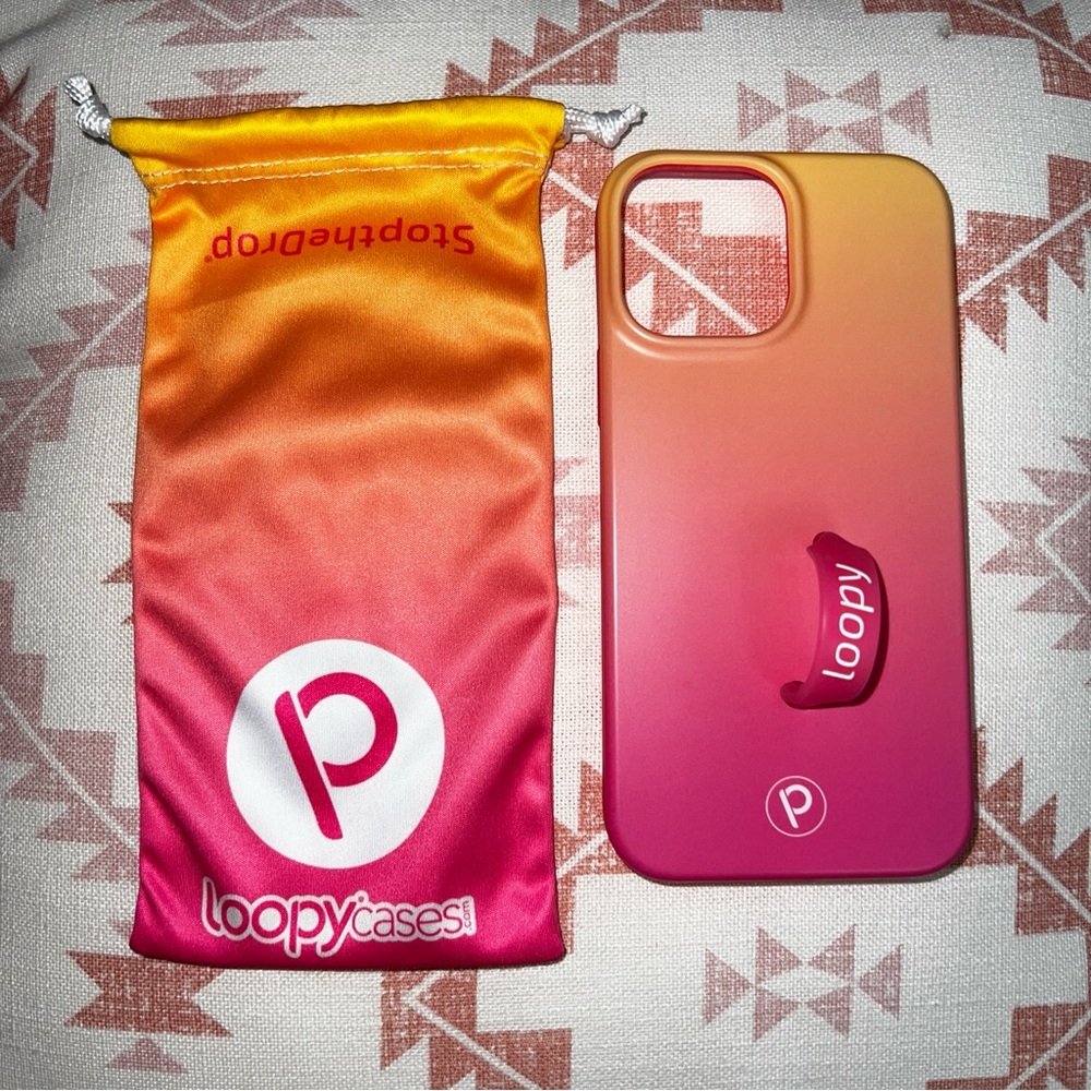 Loopy Orange & Pink Ombre iPhone 13 Pro Max Case